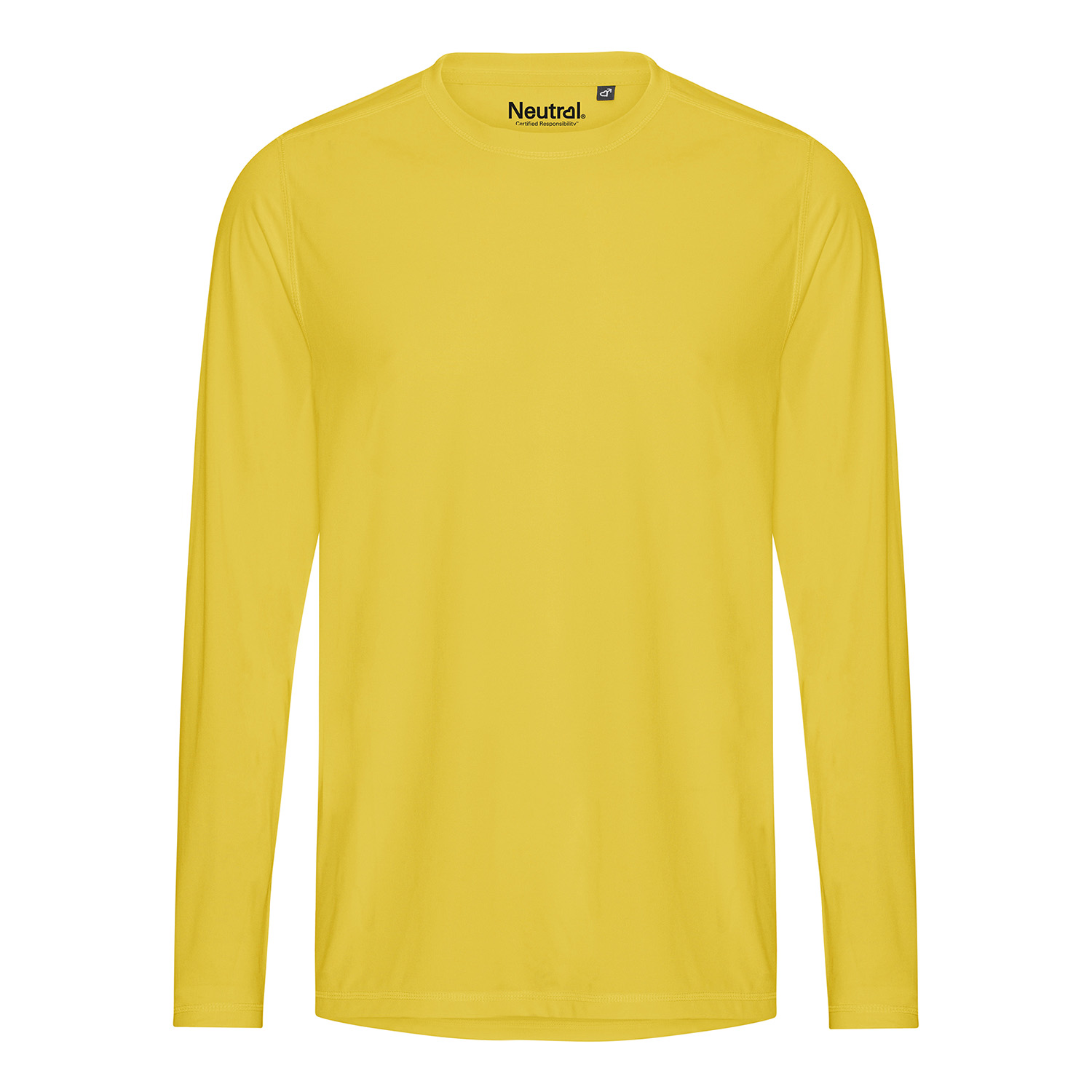 performance t shirt long sleeve yellow